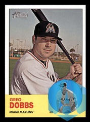 2012 Topps Heritage SP #456 Greg Dobbs Marlins